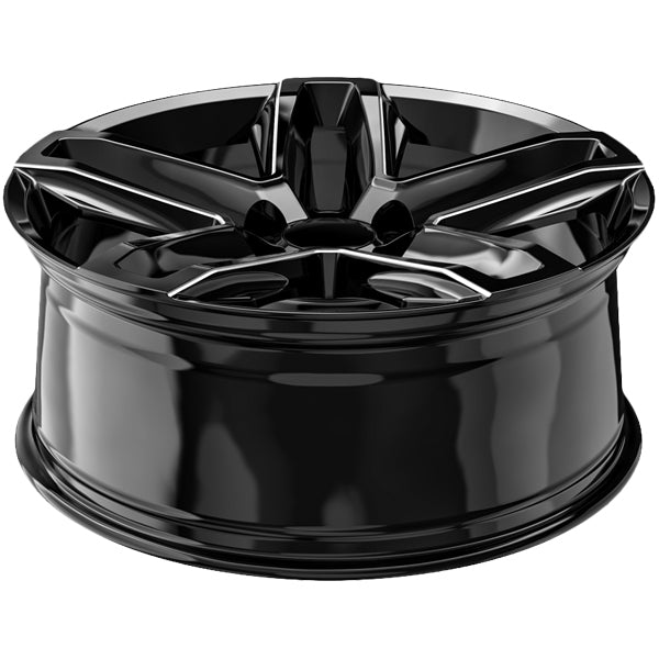 (Set of 4) OE Revolution C-24 26x10 6x5.5" +30mm Black/Milled Wheels Rims
