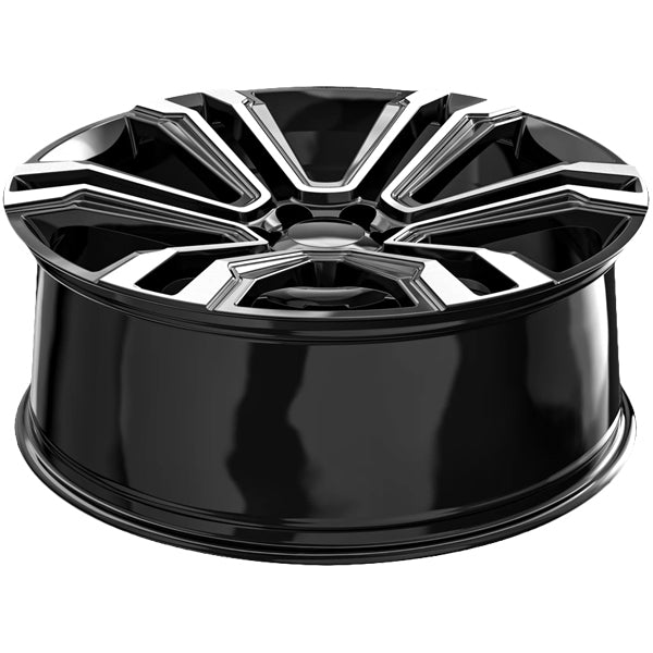 (Set of 4) OE Revolution G-10 Denali 22x9 6x5.5" +31mm Black/Milled Wheels Rims