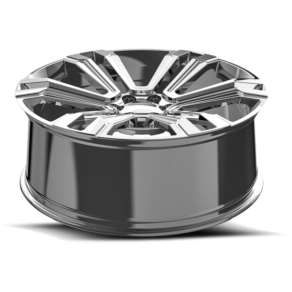 (Set of 4) OE Revolution G-10 Denali 24x10 6x5.5" +31mm Nano Chrome Wheels Rims