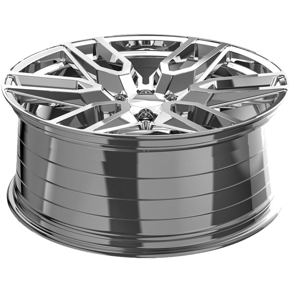 (Set of 4) OE Revolution G-36 22x9 6x5.5" +31mm Nano Chrome Wheels Rims 22" Inch