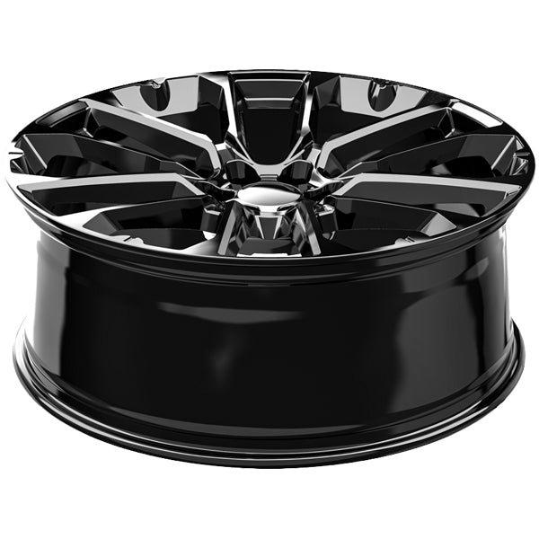 (Set of 4) OE Revolution G-40 22x9 6x5.5" +31mm Gloss Black Wheels Rims 22" Inch