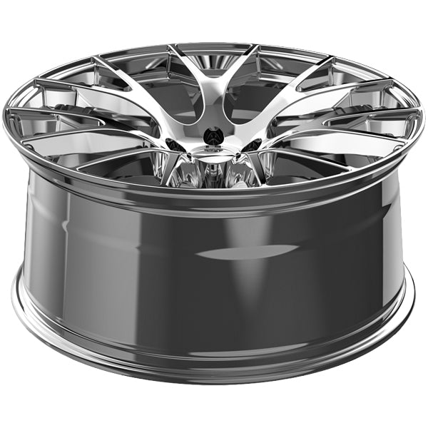 (Set of 4) Staggered-Replica 161C Hellcat 22" 5x115 21mm Chrome Wheels Rims