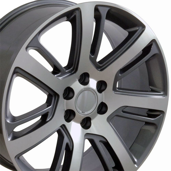 OE Wheels CA88 24x10 6x5.5" +31mm Gunmetal Wheel Rim 24" Inch