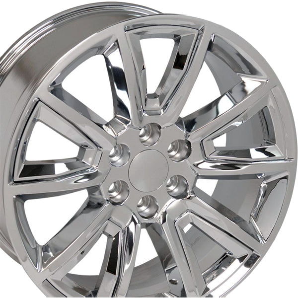 (Set of 4) OE Wheels CV73 20x8.5 6x5.5" +24mm Chrome Wheels Rims 20" Inch