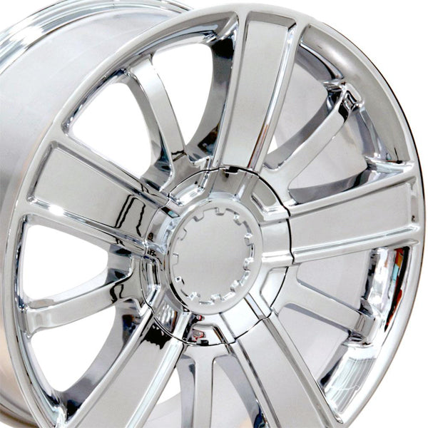 OE Wheels CV77 20x9 6x5.5" +27mm Chrome Wheel Rim 20" Inch