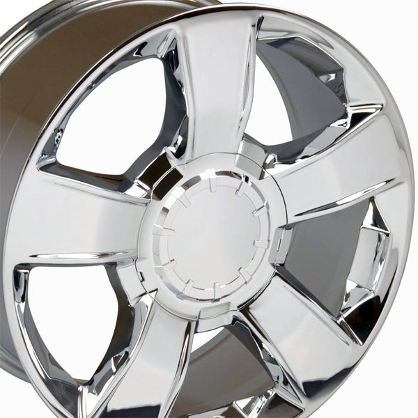 (Set of 4) OE Wheels CV79 20x8.5 6x5.5" +30mm Chrome Wheels Rims 20" Inch