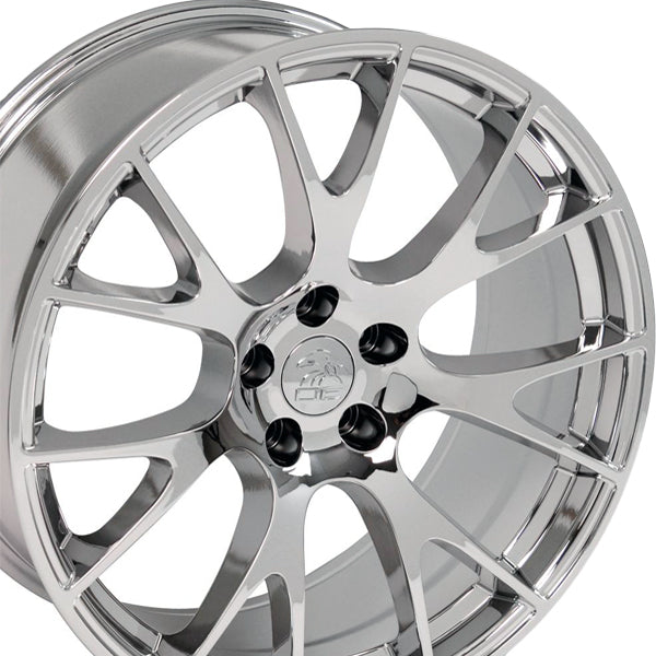 (Set of 4) OE Wheels DG15 20x9 5x115 +18mm Chrome Wheels Rims 20" Inch