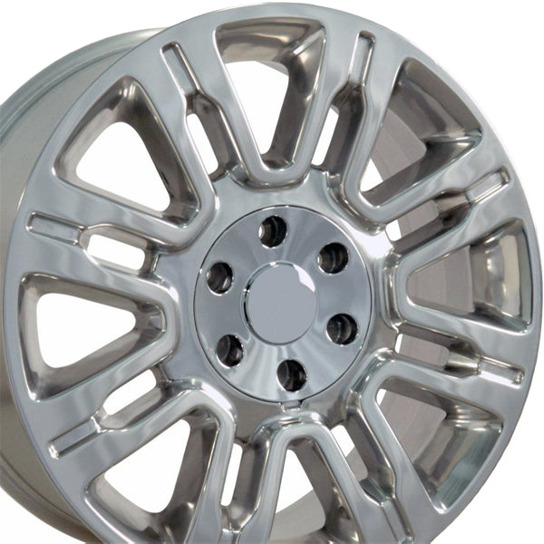 (Set of 4) OE Wheels FR98 20x8.5 6x135 +44mm Polished Wheels Rims 20" Inch