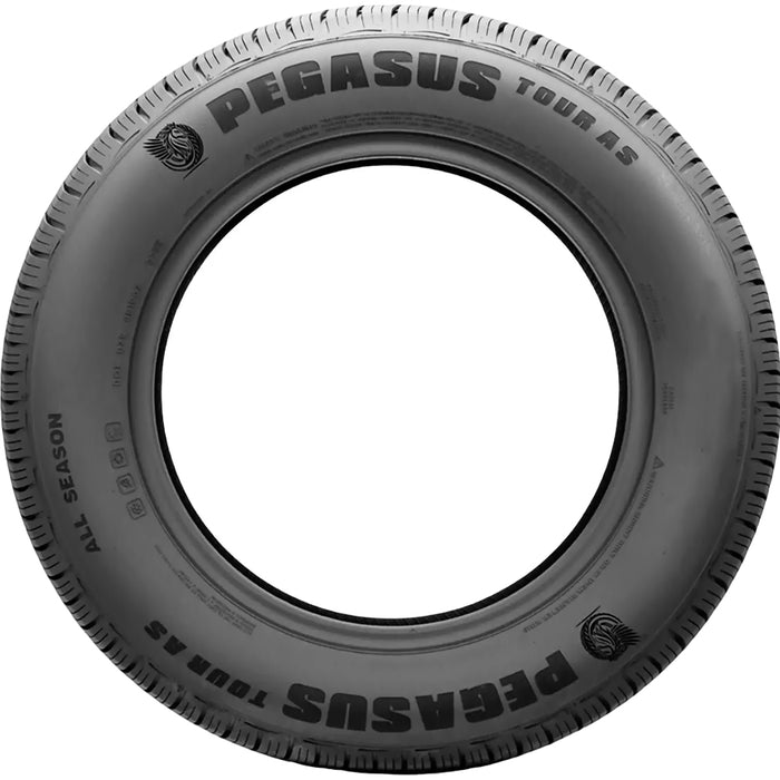 (QTY 2) 205/60R16 Pegasus Tour A/S 92V SL Black Wall Tires
