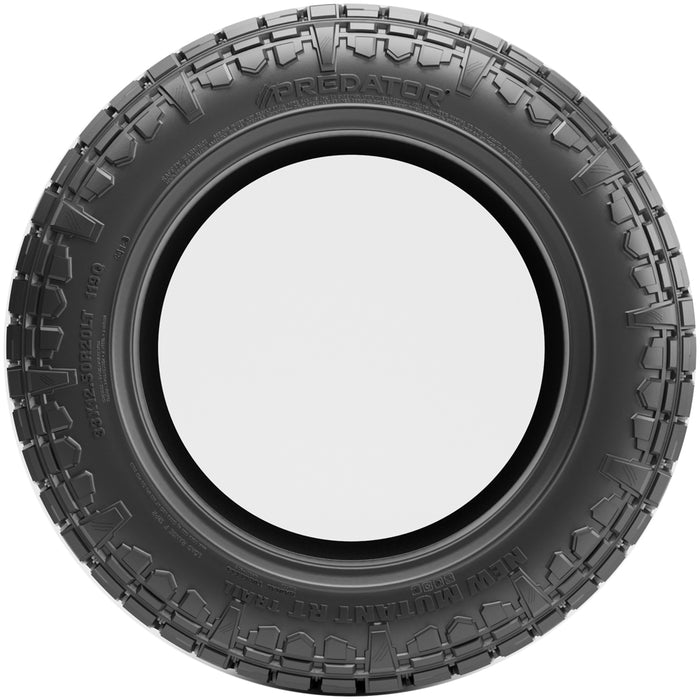 (QTY 5) 33x12.50R20LT Predator New Mutant RT Trail 119Q LRF Black Wall Tires