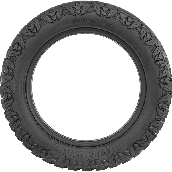 (QTY 2) 35x12.50R22LT Predator New Mutant X-MT 121Q LRF Black Wall Tires