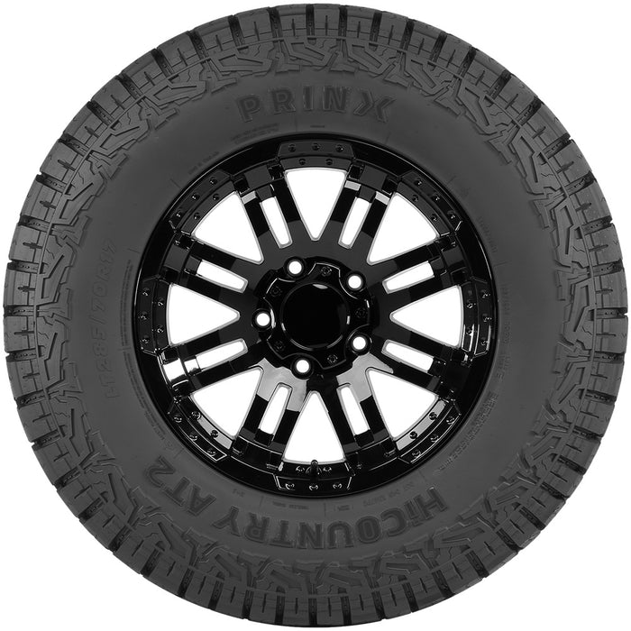 (QTY 5) LT285/55R20 Prinx HiCountry A/T2 122/119S LRE Black Wall Tires