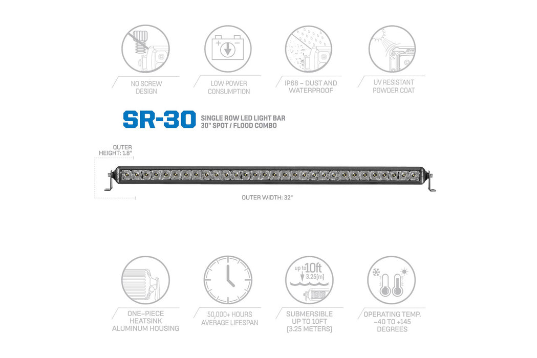 Pro Comp Single Row 30 Inch LED Light Bars EXP75130
