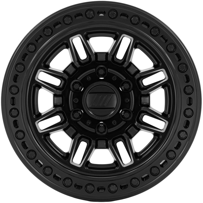 (Set of 4) Pro Comp PA208 Equalizer Beadlock 17x9 6x5.5 -38 Blackout Wheels Rims
