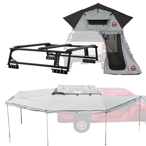 Body Armor 4x4 Overland Rack w/Sky Ridge Pike 2-Person Tent w/Annex Room & 270XL Awning(Right Side TK-6126-20015-20010-2027