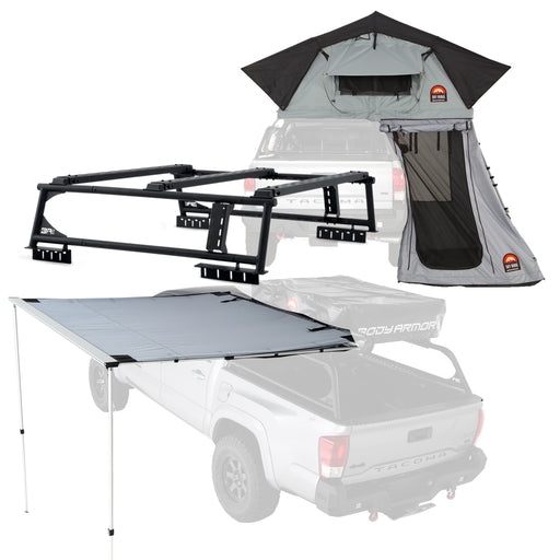 Body Armor 4x4 Overland Rack w/Sky Ridge Pike 2-Person Tent w/Annex Room & 6.5' Awning TK-6126-20015-20010-20020