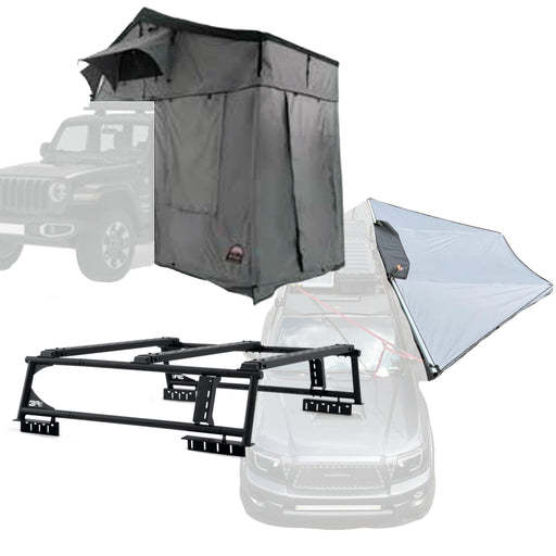 Body Armor 4x4 Overland Rack w/Sky Ridge Pike 3-Person Tent w/Annex Room & 180XL Awning TK-6126-20016-20011-2025