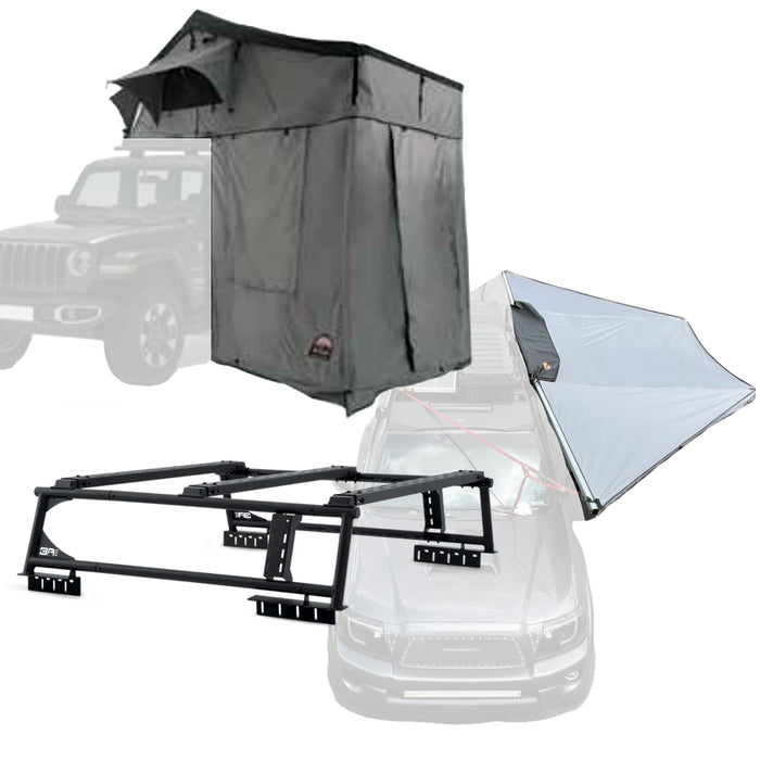 Body Armor 4x4 Overland Rack w/Sky Ridge Pike 3-Person Tent w/Annex Room & 180XL Awning TK-6126-20016-20011-2025