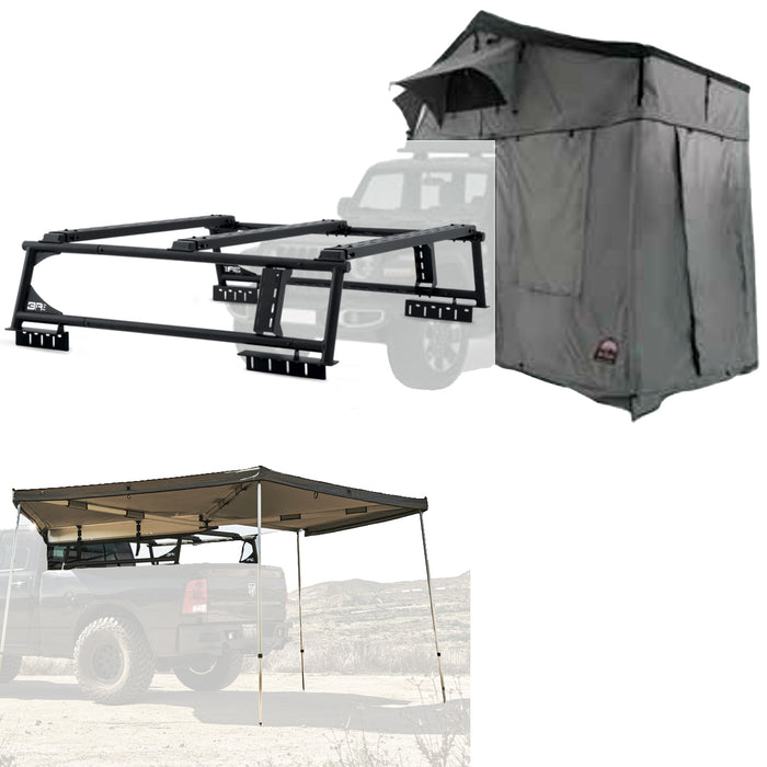 Body Armor 4x4 Overland Rack w/Sky Ridge Pike 3-Person Tent w/Annex Room & 270 Awning(Left Side TK-6126-20016-20011-2023