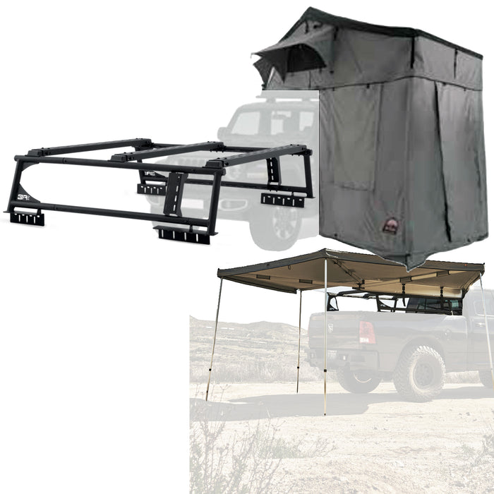Body Armor 4x4 Overland Rack w/Sky Ridge Pike 3-Person Tent w/Annex Room & 270 Awning(Right Side TK-6126-20016-20011-2024