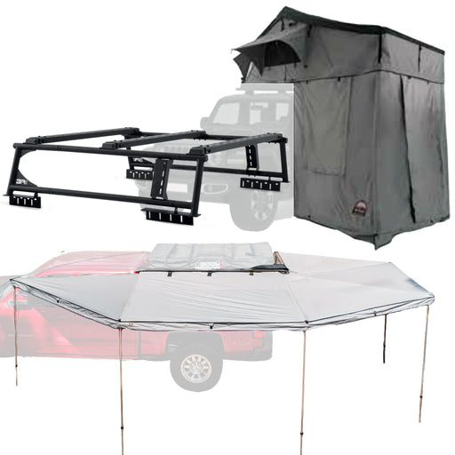Body Armor 4x4 Overland Rack w/Sky Ridge Pike 3-Person Tent w/Annex Room & 270XL Awning(Left Side TK-6126-20016-20011-2026