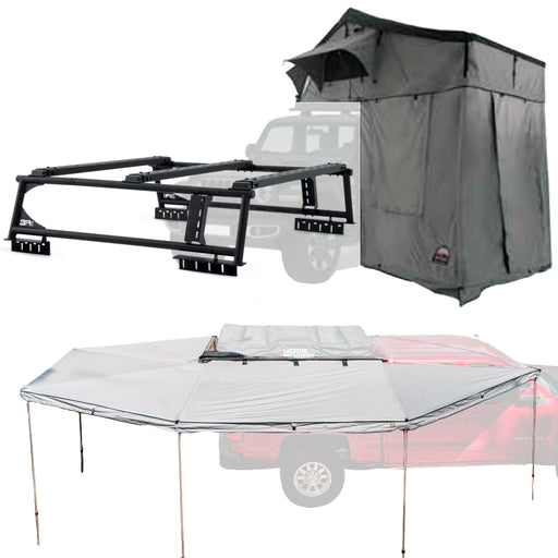 Body Armor 4x4 Overland Rack w/Sky Ridge Pike 3-Person Tent w/Annex Room & 270XL Awning(Right Side TK-6126-20016-20011-2027