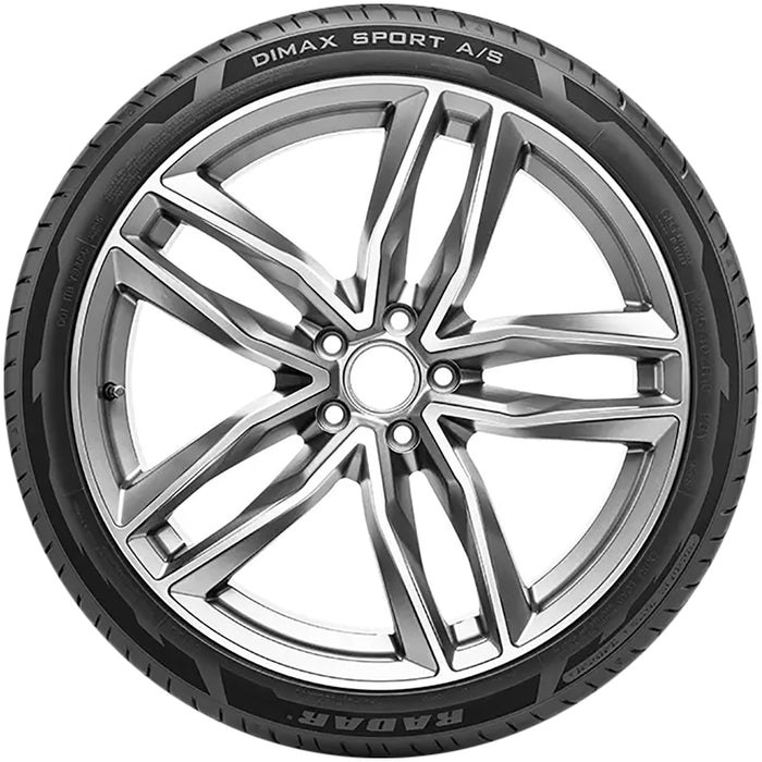(QTY 4) 235/55R19 Radar Dimax Sport A/S 105Y XL Black Wall Tires