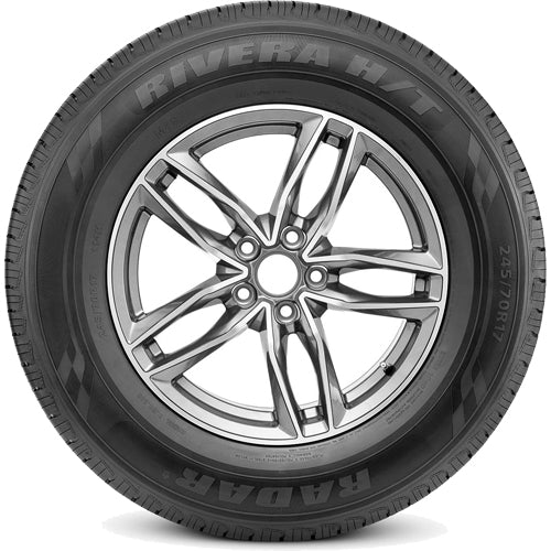 (QTY 2) 235/75R15 Radar Rivera H/T 109H XL Black Wall Tires