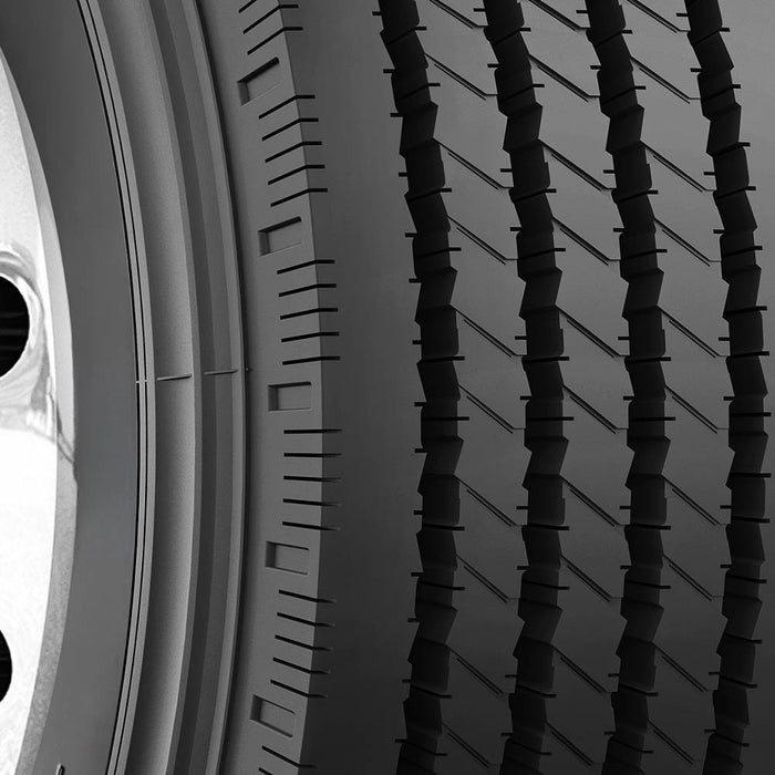 (QTY 2) 245/70R19.5 RBP Courior S 136/134M LRH Black Wall Tires