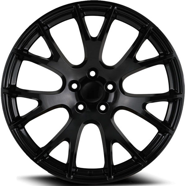 Eclipse Replicas 218 Hellcat 26x10 5x5.5" +30mm Gloss Black Wheel Rim 26" Inch