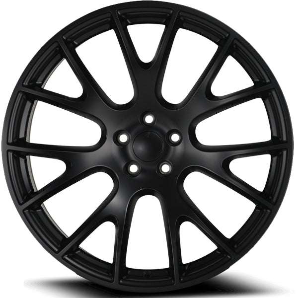 Eclipse Replicas 218 Hellcat 24x10 5x115 +13mm Matte Black Wheel Rim 24" Inch