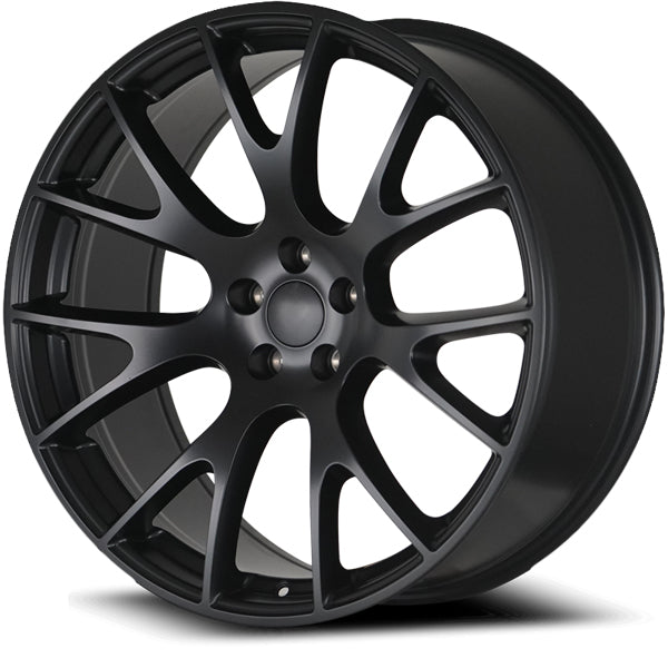 Eclipse Replicas 218 Hellcat 20x9 5x115 +15mm Matte Black Wheel Rim 20" Inch