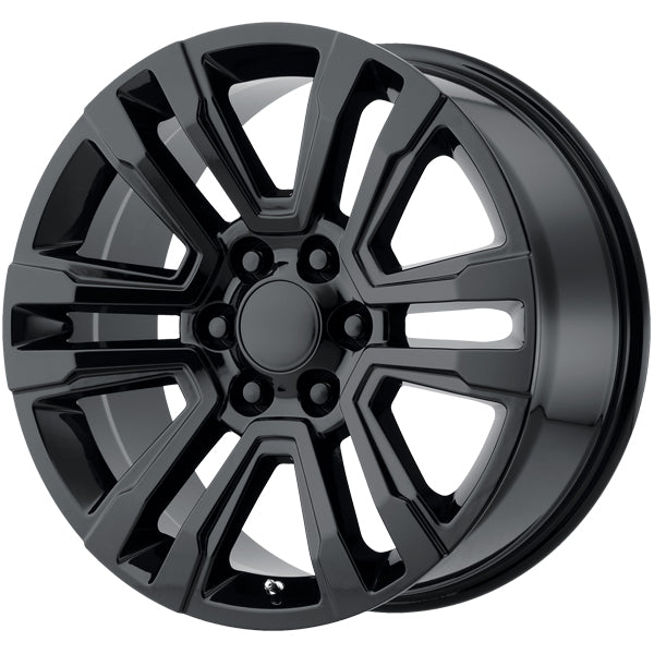 Performance Replicas PR182 Denali 22x9 6x5.5" +24 Gloss Black Wheel Rim 22" Inch