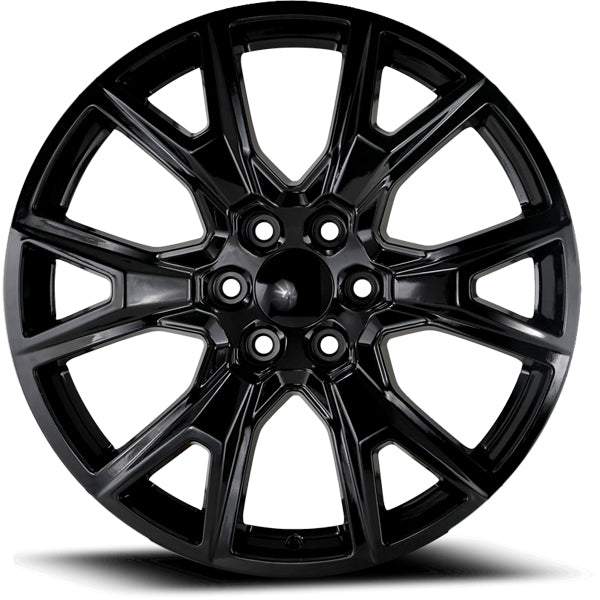 OE Performance 199B 22x9 6x5.5" +28mm Gloss Black Wheel Rim 22" Inch