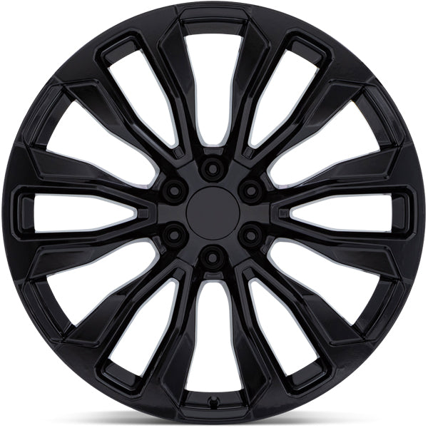 (Set of 4) Eclipse Replicas 204 AT4 26x10 6x5.5" +31mm Gloss Black Wheels Rims
