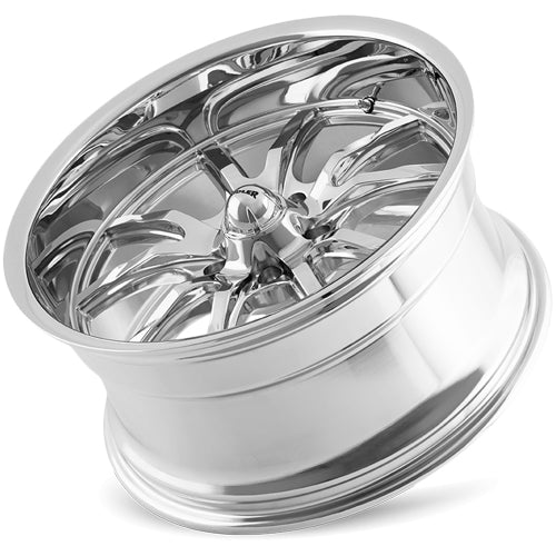 (Set of 4) Staggered Ridler 650 20x8.5,20x10 5x4.5" +0mm Chrome Wheels Rims