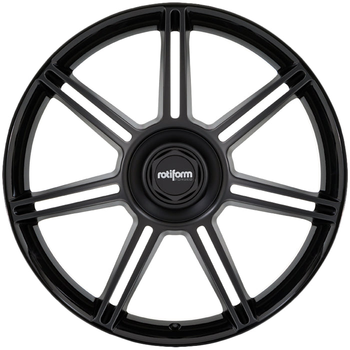 (Set of 4) Rotiform FRA 22x10 5x130 +56mm Double Black Wheels Rims 22" Inch