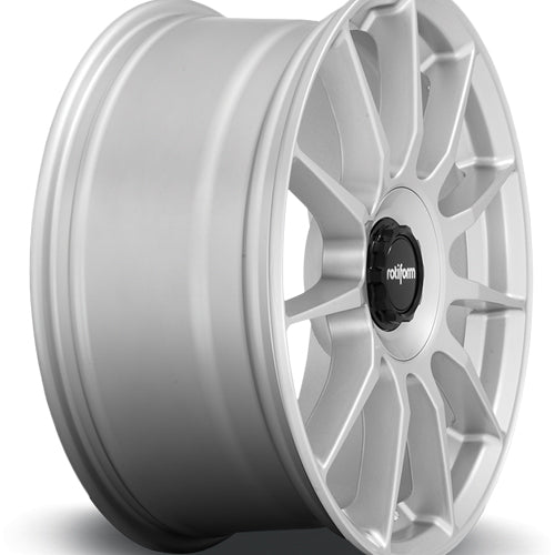 (Set of 4) Rotiform R170 DTM 17x8 5x112/5x120 +40mm Silver Wheels Rims 17" Inch