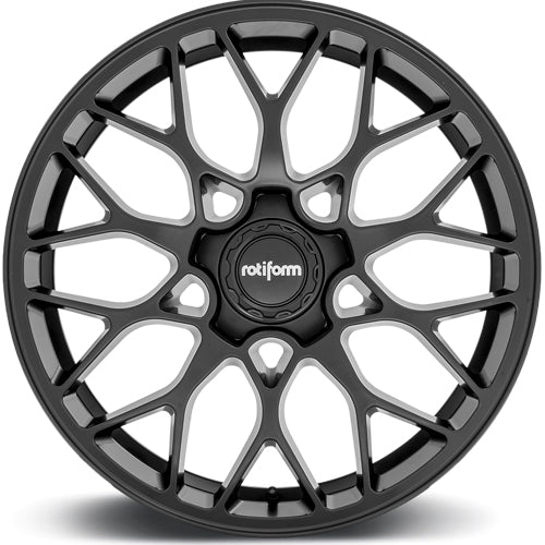 Staggered-Rotiform R190 20x9,20x10.5 5x112 35mm Matte Black Wheels Rims