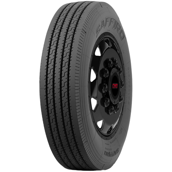 (QTY 4) 215/75R17.5 Saffiro SF1200 135/133J LRH Black Wall Tires