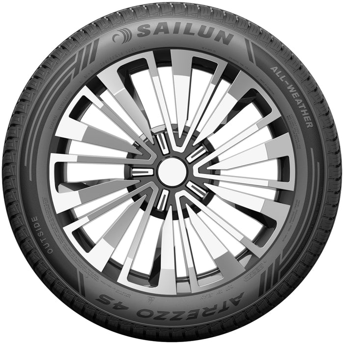 (QTY 4) 205/60R16 Sailun Atrezzo 4S 96V XL Black Wall Tires