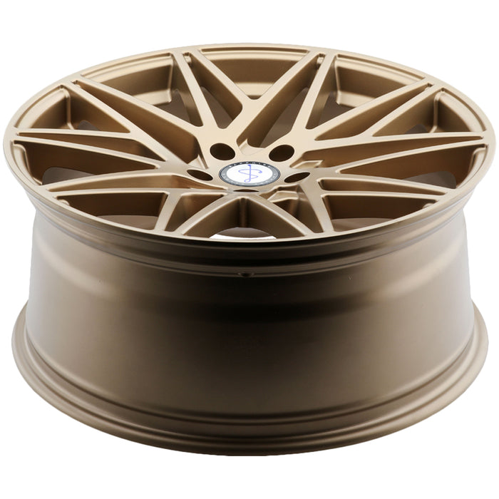 (Set of 4) Sapphire Luxury SX05 20x9 5x4.5" +35mm Bronze Wheels Rims