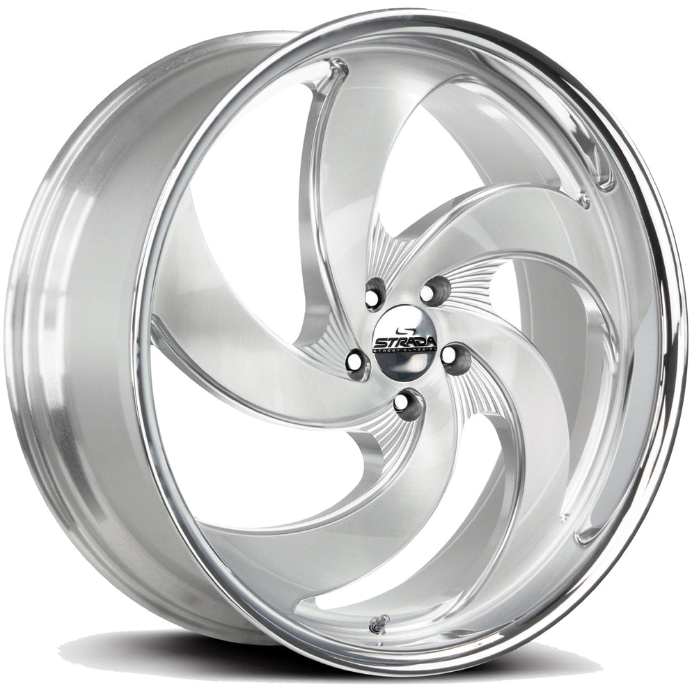 Strada C05 Retro 5 22x9 5x120 +25mm Brushed SSL Wheel Rim 22