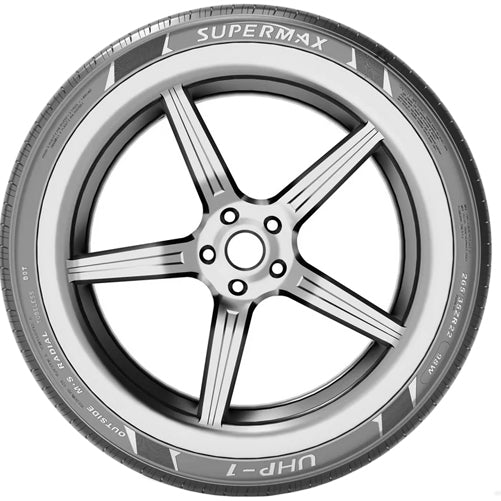 (QTY 4) 225/45R17 Supermax UHP-1 94W XL Black Wall Tires