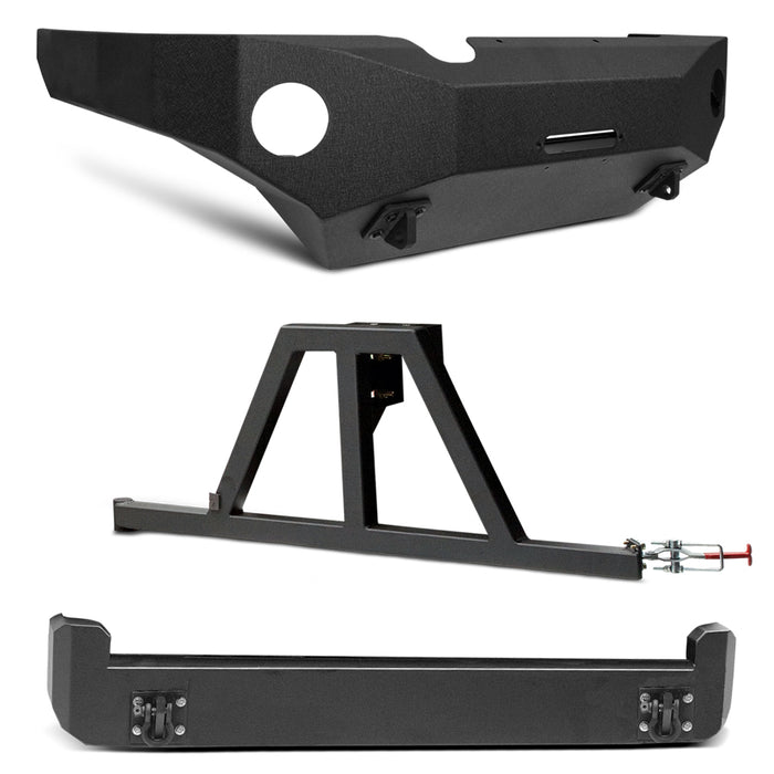 Body Armor 4x4 Front/Rear Pro Series Bumpers w/Tire Carrier TC-19336-2961-5293