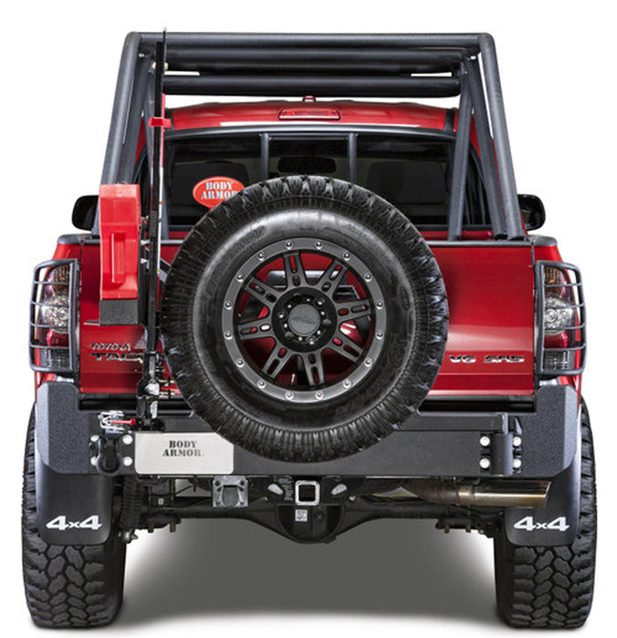 Body Armor 4x4 Pro Series Rear Bumper with Tire Swing Fits 05-15 Toyota Tacoma