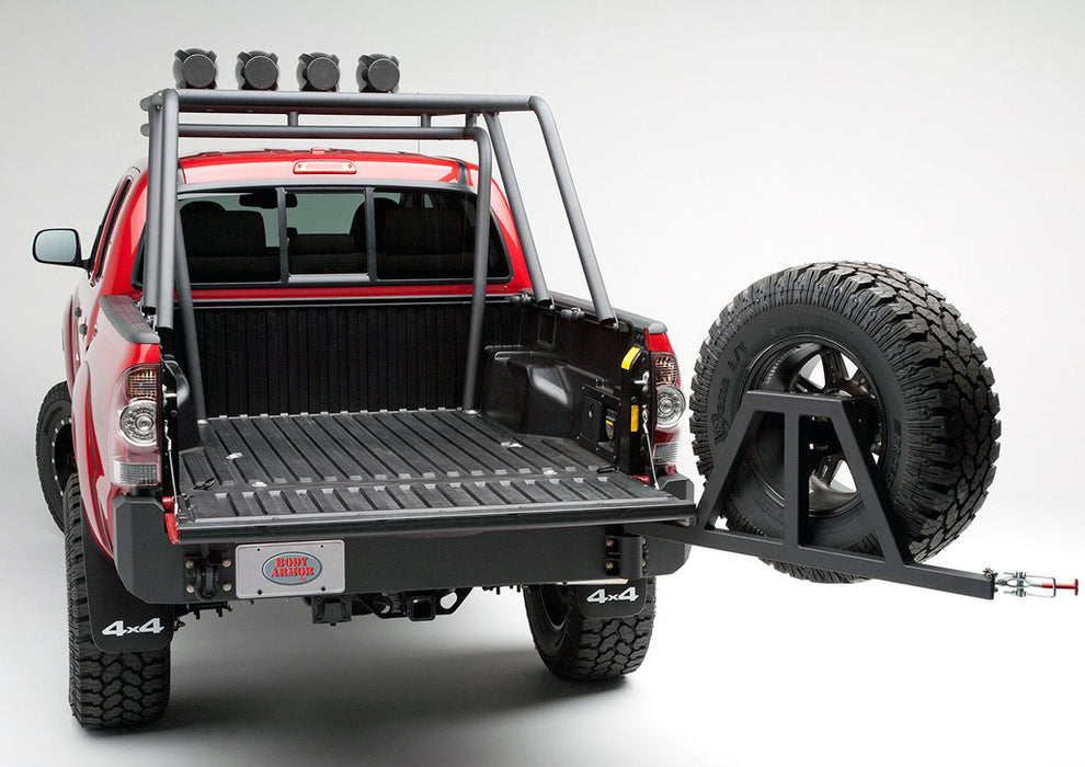 Body Armor 4x4 Pro Series Rear Bumper with Tire Swing Fits 05-15 Toyota Tacoma