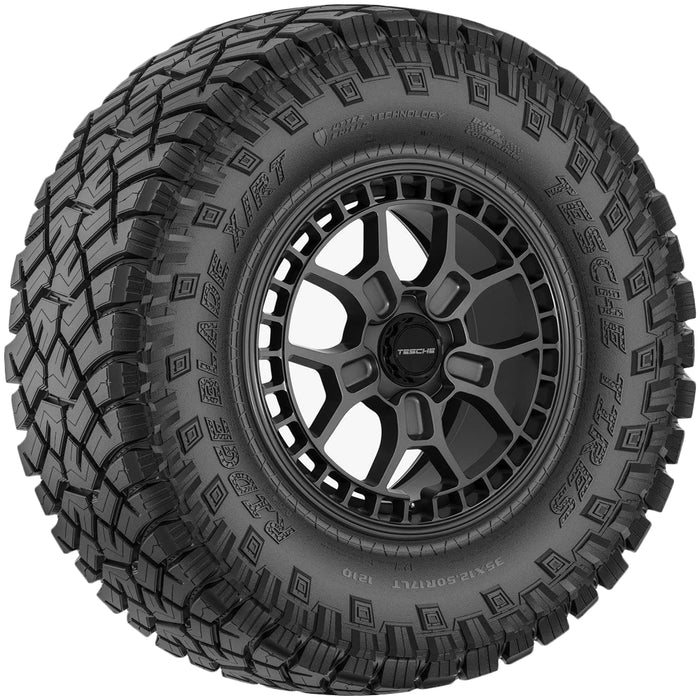 (QTY 2) 33x13.50R24LT Tesche Ridge Blade X/RT 123K LRF Black Wall Tires