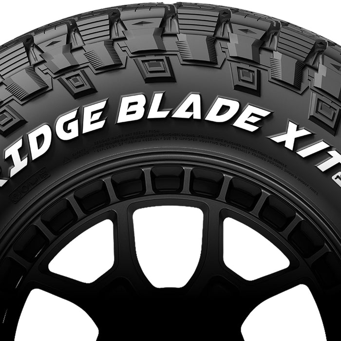 (QTY 4) LT295/60R20 Tesche Ridge Blade X/T Pro 126/123R LRE White Letter Tires