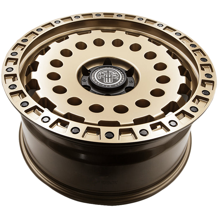 (Set of 5) Thret Off-Road 702 Firewall 20x9 6x5.5" -12mm Bronze Wheels Rims